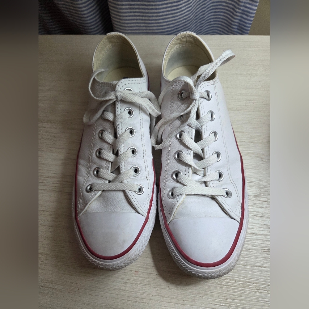Leather White Converse